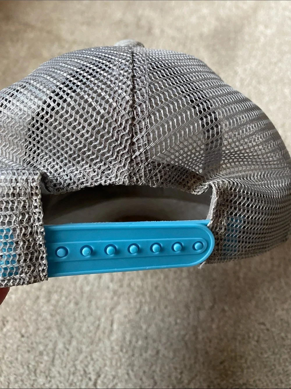 Gray Kids Dinosaur Print Mesh Cap